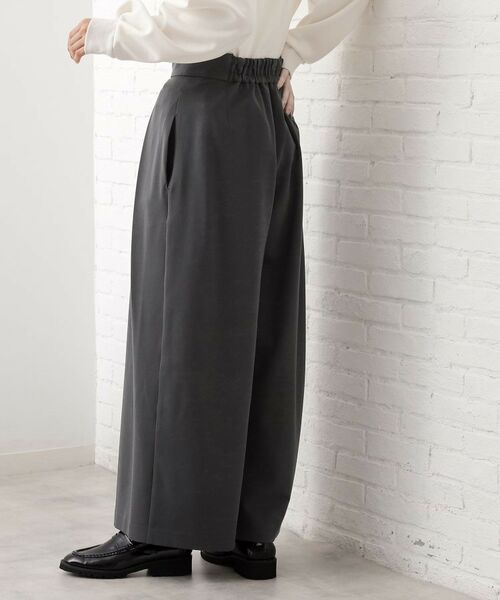 THE SHOP TK / ザ ショップ ティーケー パンツ | サス付きタックワイドパンツ | 詳細2