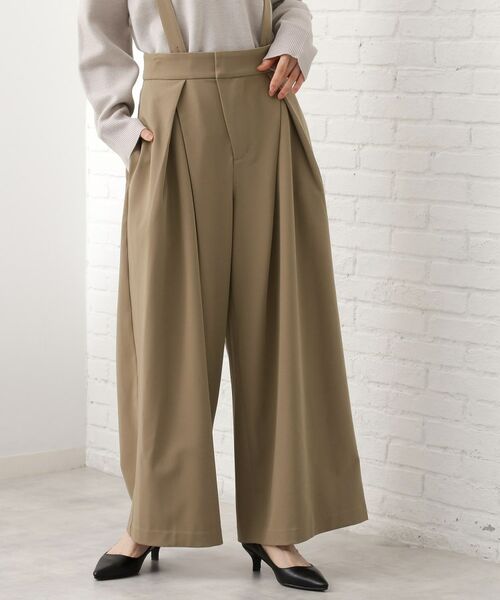 THE SHOP TK / ザ ショップ ティーケー パンツ | サス付きタックワイドパンツ | 詳細5
