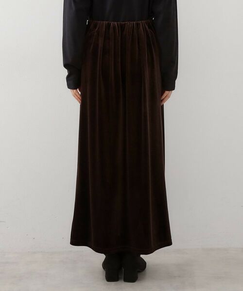 THE SHOP TK / ザ ショップ ティーケー ロング・マキシ丈スカート | ベロアナロースカート | 詳細11