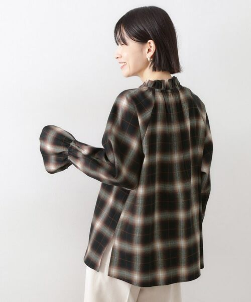 THE SHOP TK / ザ ショップ ティーケー シャツ・ブラウス | 起毛オンブレフリルブラウス | 詳細2