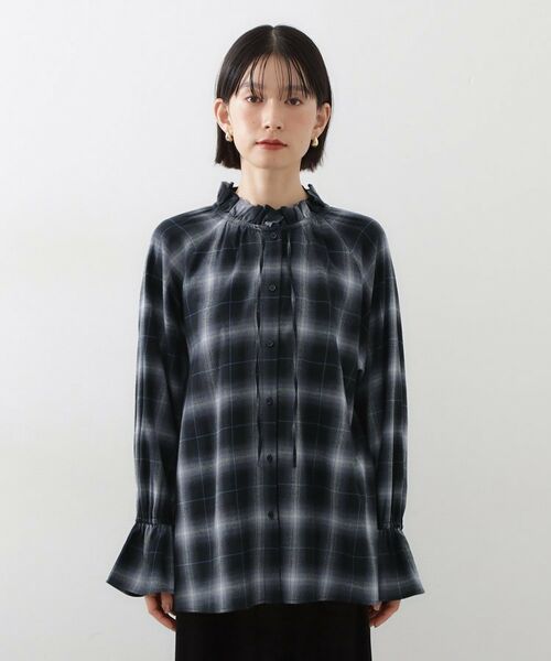 THE SHOP TK / ザ ショップ ティーケー シャツ・ブラウス | 起毛オンブレフリルブラウス | 詳細9