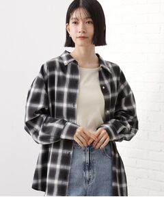 THE SHOP TK / ザ ショップ ティーケー シャツ・ブラウス | 【即戦力/軽羽織】チェックドルマンシャツ