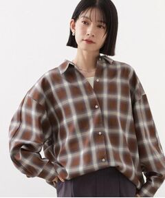 THE SHOP TK / ザ ショップ ティーケー シャツ・ブラウス | 【即戦力/軽羽織】チェックドルマンシャツ