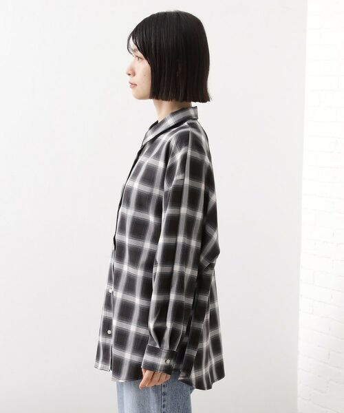 THE SHOP TK / ザ ショップ ティーケー シャツ・ブラウス | 【即戦力/軽羽織】チェックドルマンシャツ | 詳細10