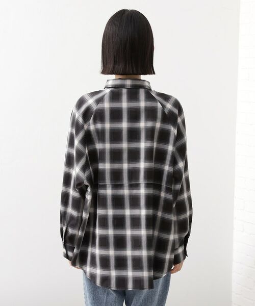 THE SHOP TK / ザ ショップ ティーケー シャツ・ブラウス | 【即戦力/軽羽織】チェックドルマンシャツ | 詳細11