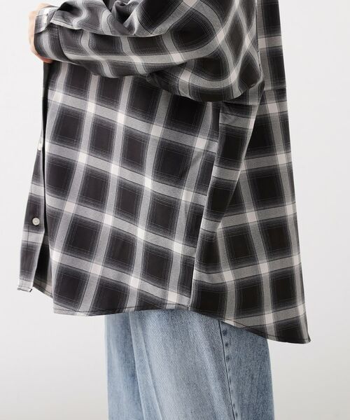 THE SHOP TK / ザ ショップ ティーケー シャツ・ブラウス | 【即戦力/軽羽織】チェックドルマンシャツ | 詳細14