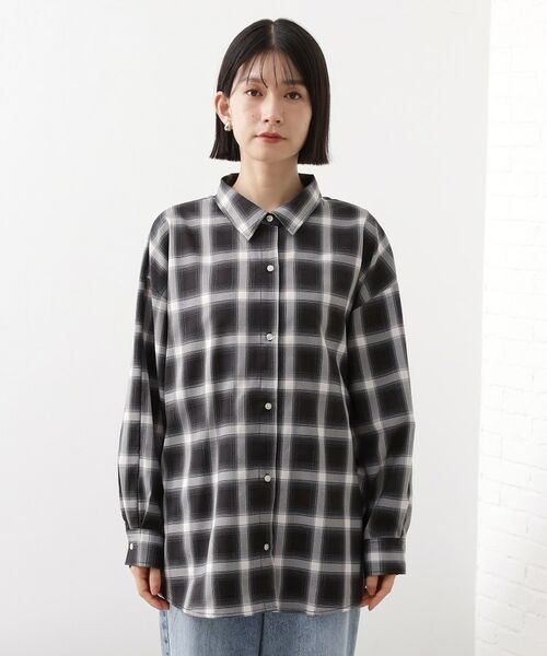 THE SHOP TK / ザ ショップ ティーケー シャツ・ブラウス | 【即戦力/軽羽織】チェックドルマンシャツ | 詳細9