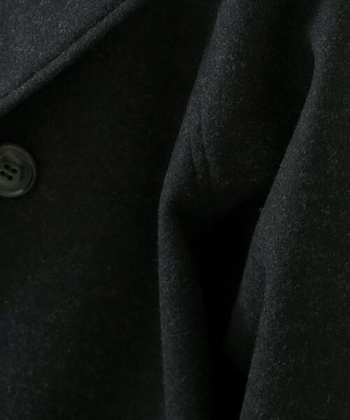 THE SHOP TK / ザ ショップ ティーケー ピーコート | 柔らかで大人上品 ジャージメルトンPコート | 詳細4