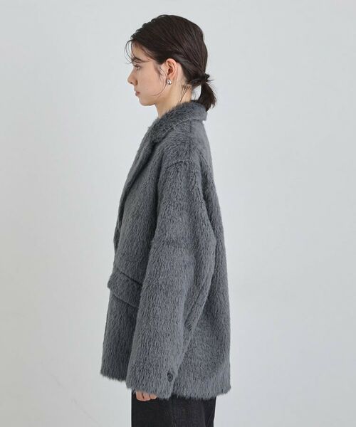 THE SHOP TK / ザ ショップ ティーケー その他アウター | 纏うだけで大人上品 シャギーチェスターハーフコート | 詳細10
