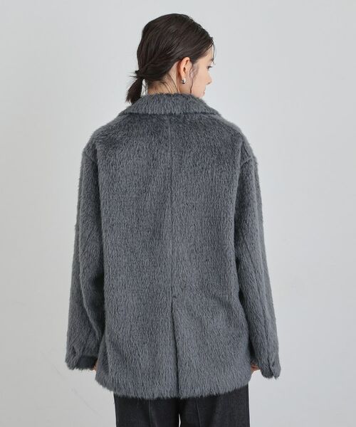 THE SHOP TK / ザ ショップ ティーケー その他アウター | 纏うだけで大人上品 シャギーチェスターハーフコート | 詳細11