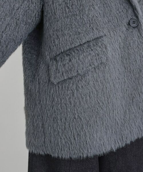 THE SHOP TK / ザ ショップ ティーケー その他アウター | 纏うだけで大人上品 シャギーチェスターハーフコート | 詳細15