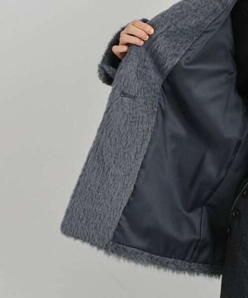 THE SHOP TK / ザ ショップ ティーケー その他アウター | 纏うだけで大人上品 シャギーチェスターハーフコート | 詳細17