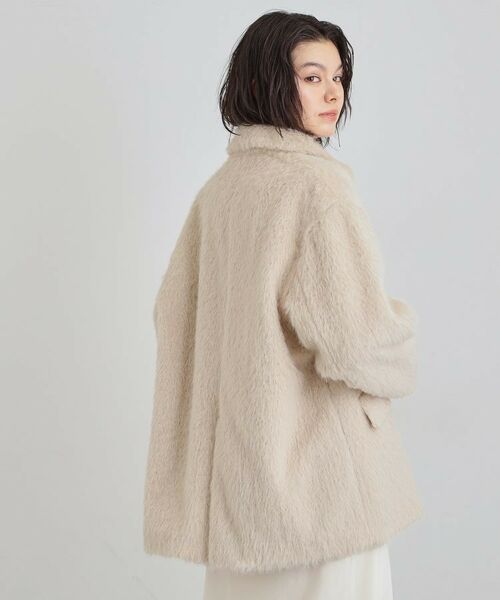 THE SHOP TK / ザ ショップ ティーケー その他アウター | 纏うだけで大人上品 シャギーチェスターハーフコート | 詳細6