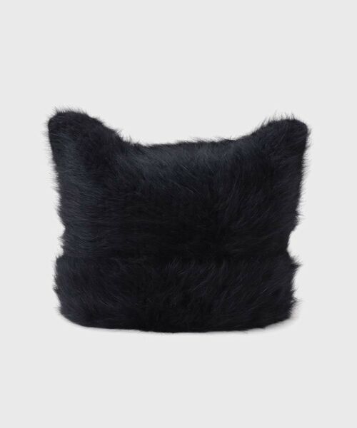 THE SHOP TK / ザ ショップ ティーケー ニットキャップ | シャギー猫耳ワッチ（ブラック(019)）