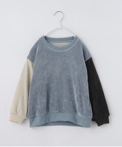 THE SHOP TK / ザ ショップ ティーケー カットソー | 【110-160】ベロアモールプルオーバー