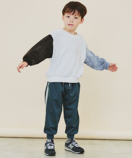 THE SHOP TK / ザ ショップ ティーケー カットソー | 【110-160】ベロアモールプルオーバー | 詳細2