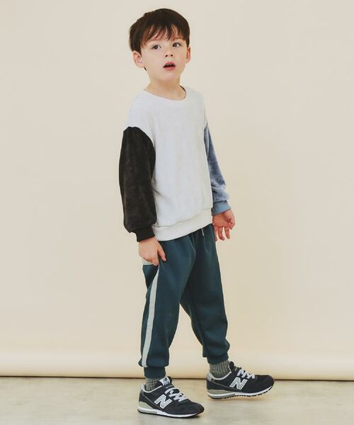 THE SHOP TK / ザ ショップ ティーケー カットソー | 【110-160】ベロアモールプルオーバー | 詳細3