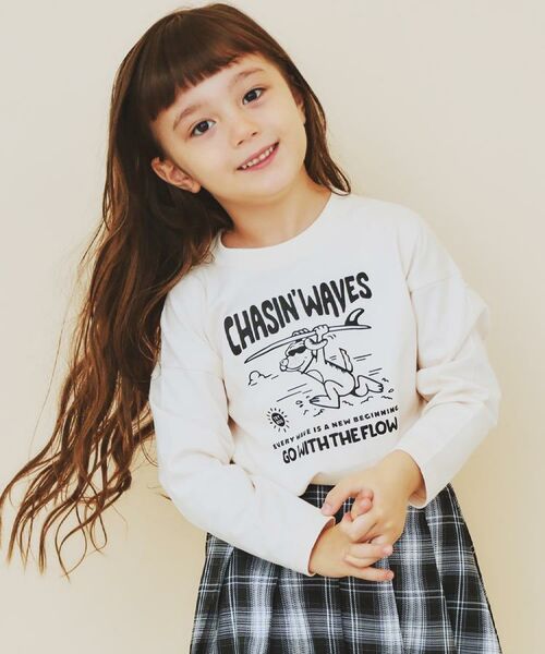 THE SHOP TK / ザ ショップ ティーケー Tシャツ | 【110-160】プリント長袖Tシャツ | 詳細11