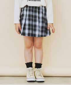 THE SHOP TK / ザ ショップ ティーケー ミニ・ひざ丈スカート | 【110-160】チェックスカートパンツ