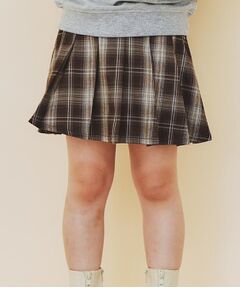 THE SHOP TK / ザ ショップ ティーケー ミニ・ひざ丈スカート | 【110-160】チェックスカートパンツ
