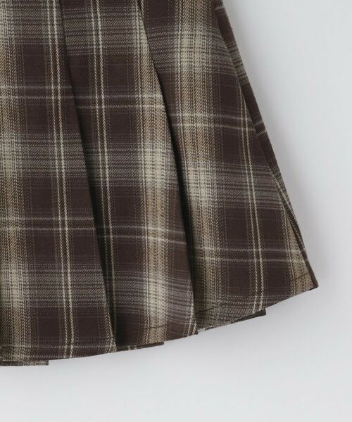 THE SHOP TK / ザ ショップ ティーケー ミニ・ひざ丈スカート | 【110-160】チェックスカートパンツ | 詳細12