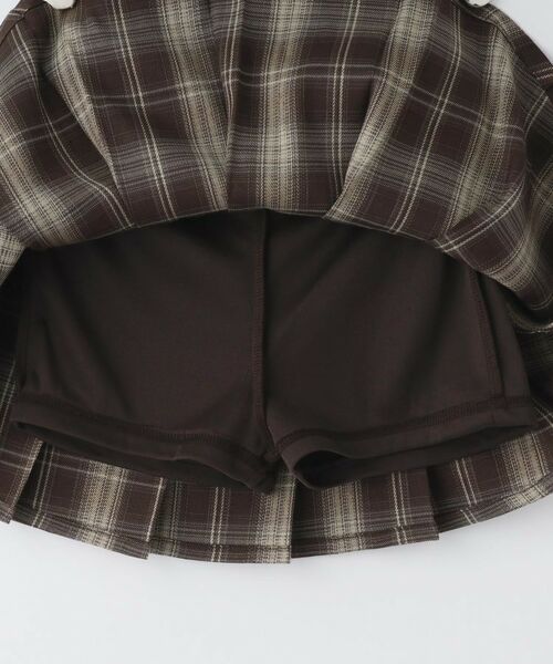 THE SHOP TK / ザ ショップ ティーケー ミニ・ひざ丈スカート | 【110-160】チェックスカートパンツ | 詳細13