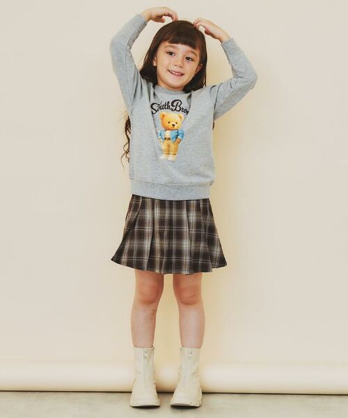THE SHOP TK / ザ ショップ ティーケー ミニ・ひざ丈スカート | 【110-160】チェックスカートパンツ | 詳細2