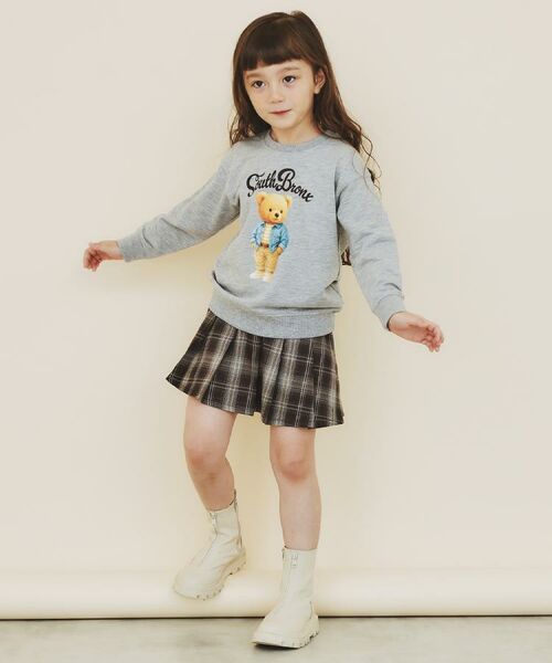 THE SHOP TK / ザ ショップ ティーケー ミニ・ひざ丈スカート | 【110-160】チェックスカートパンツ | 詳細4