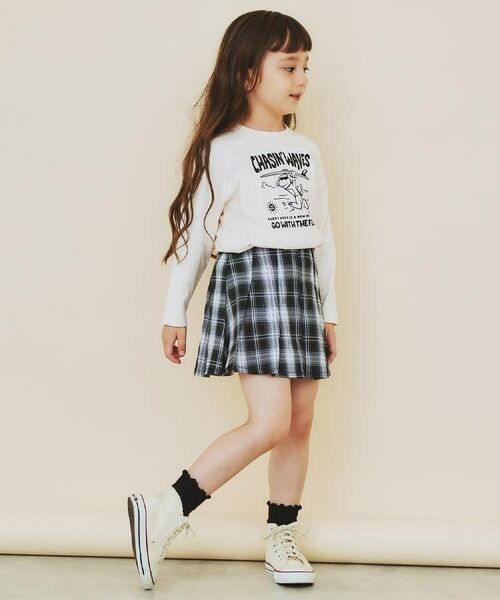 THE SHOP TK / ザ ショップ ティーケー ミニ・ひざ丈スカート | 【110-160】チェックスカートパンツ | 詳細7