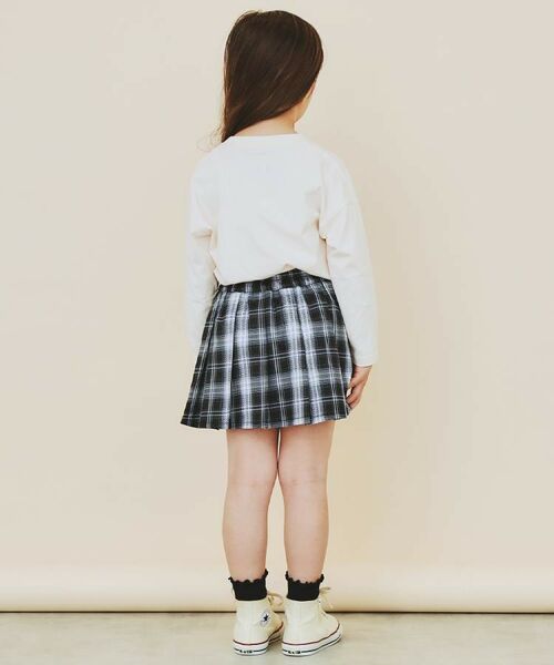 THE SHOP TK / ザ ショップ ティーケー ミニ・ひざ丈スカート | 【110-160】チェックスカートパンツ | 詳細8