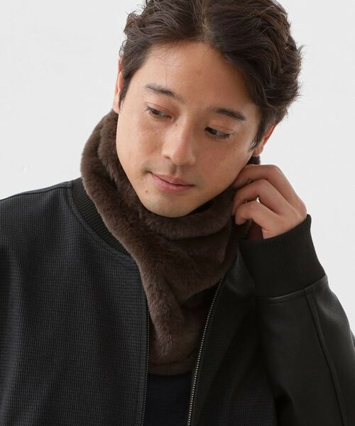 THE SHOP TK / ザ ショップ ティーケー ネックウォーマー・イヤーマフ | リバーシブルフェイクファーネックウォーマー | 詳細10