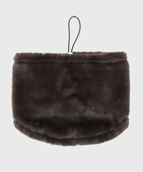 THE SHOP TK / ザ ショップ ティーケー ネックウォーマー・イヤーマフ | リバーシブルフェイクファーネックウォーマー（ブラウン(043)）