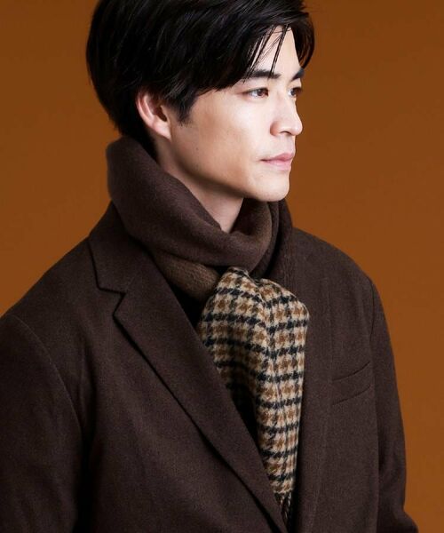 THE SHOP TK / ザ ショップ ティーケー マフラー・ショール・スヌード・ストール | ウールリバーシブルマフラー | 詳細1