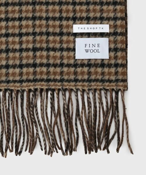THE SHOP TK / ザ ショップ ティーケー マフラー・ショール・スヌード・ストール | ウールリバーシブルマフラー | 詳細5