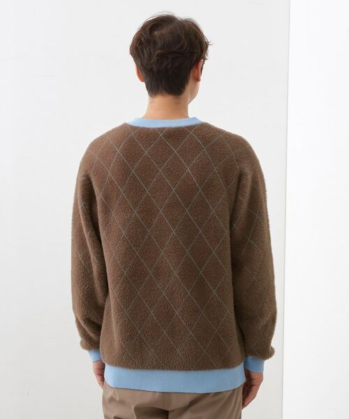 THE SHOP TK / ザ ショップ ティーケー ニット・セーター | 【ふんわり心地いい肌触り】 ダイヤ柄シャギーニット | 詳細20