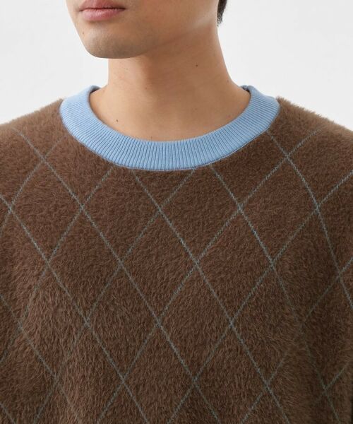 THE SHOP TK / ザ ショップ ティーケー ニット・セーター | 【ふんわり心地いい肌触り】 ダイヤ柄シャギーニット | 詳細21