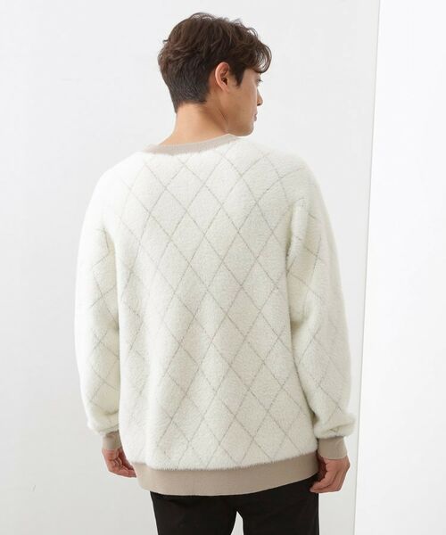 THE SHOP TK / ザ ショップ ティーケー ニット・セーター | 【ふんわり心地いい肌触り】 ダイヤ柄シャギーニット | 詳細26