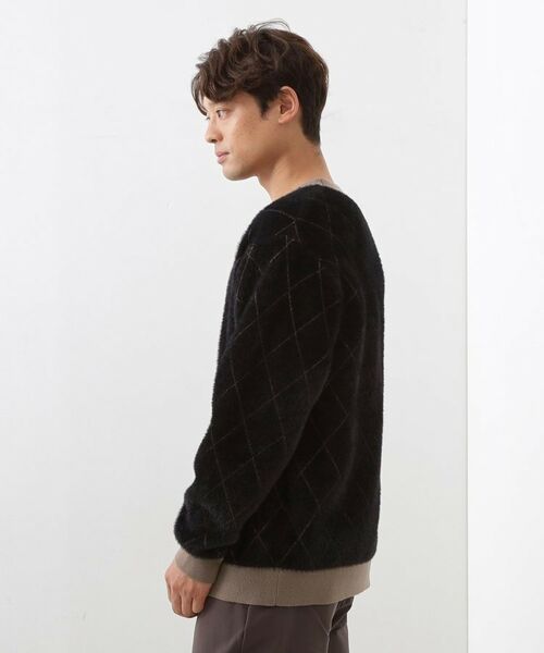 THE SHOP TK / ザ ショップ ティーケー ニット・セーター | 【ふんわり心地いい肌触り】 ダイヤ柄シャギーニット | 詳細29