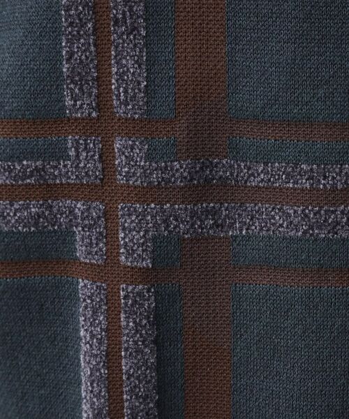 THE SHOP TK / ザ ショップ ティーケー ニット・セーター | チェックジャカードニット【洗濯機OK】 | 詳細16