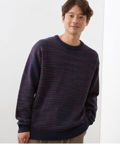 THE SHOP TK / ザ ショップ ティーケー ニット・セーター | バーズアイグラデーションニット 洗濯機OK／ユニセックスでおすすめ！