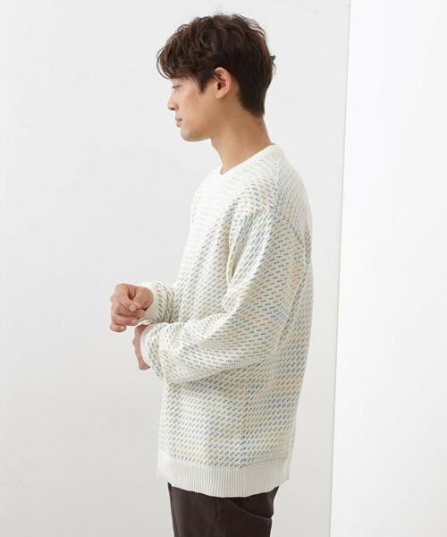 THE SHOP TK / ザ ショップ ティーケー ニット・セーター | バーズアイグラデーションニット 洗濯機OK／ユニセックスでおすすめ！ | 詳細10