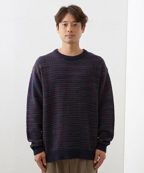 THE SHOP TK / ザ ショップ ティーケー ニット・セーター | バーズアイグラデーションニット 洗濯機OK／ユニセックスでおすすめ！ | 詳細23