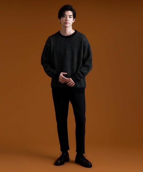 THE SHOP TK / ザ ショップ ティーケー ニット・セーター | バーズアイグラデーションニット 洗濯機OK／ユニセックスでおすすめ！ | 詳細4