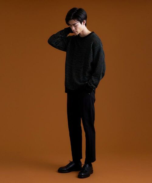 THE SHOP TK / ザ ショップ ティーケー ニット・セーター | バーズアイグラデーションニット 洗濯機OK／ユニセックスでおすすめ！ | 詳細5