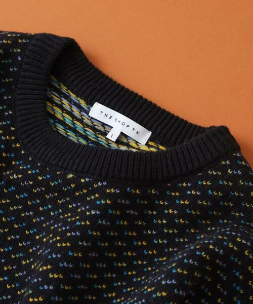 THE SHOP TK / ザ ショップ ティーケー ニット・セーター | バーズアイグラデーションニット 洗濯機OK／ユニセックスでおすすめ！ | 詳細7