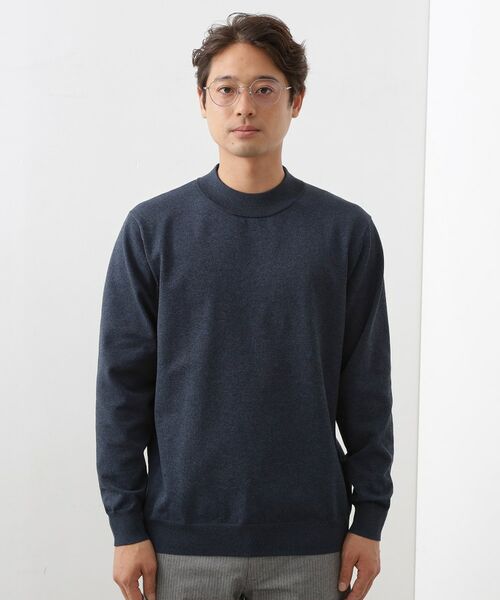 THE SHOP TK / ザ ショップ ティーケー ニット・セーター | 【冬のビジネスシーンに最適】モックネックニット | 詳細13