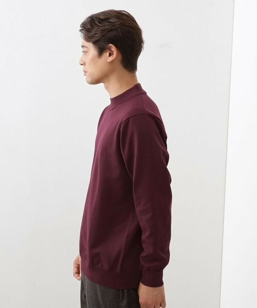 THE SHOP TK / ザ ショップ ティーケー ニット・セーター | 【冬のビジネスシーンに最適】モックネックニット | 詳細5