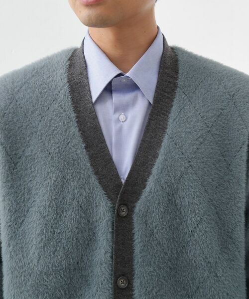 THE SHOP TK / ザ ショップ ティーケー カーディガン・ボレロ | 配色シャギーニットカーディガン ユニセックスでおすすめ! | 詳細12