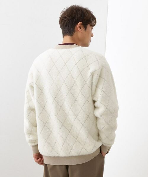 THE SHOP TK / ザ ショップ ティーケー カーディガン・ボレロ | 配色シャギーニットカーディガン ユニセックスでおすすめ! | 詳細2