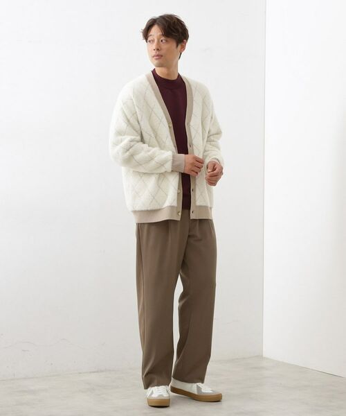 THE SHOP TK / ザ ショップ ティーケー カーディガン・ボレロ | 配色シャギーニットカーディガン ユニセックスでおすすめ! | 詳細3